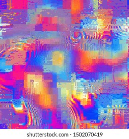 Abstract seamless pattern with imitation of a grunge dirty texture. Vector image.