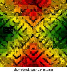 Abstract seamless pattern with imitation of a grunge dirty texture. Vector image.