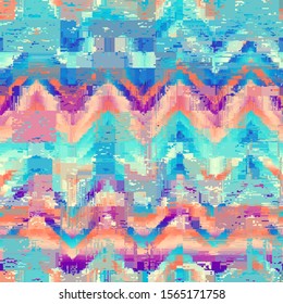 Abstract seamless pattern with imitation of a grunge dirty texture. Vector image.