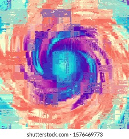 Abstract seamless pattern with imitation of a grunge dirty texture. Vector image.