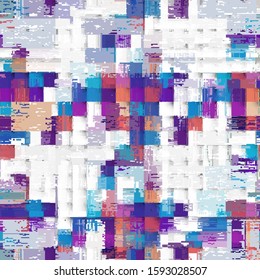 Abstract seamless pattern with imitation of a grunge dirty texture. Vector image.