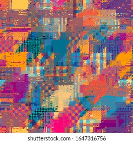 Patrón abstracto sin fisuras con la imitación de una textura sucia gruesa.Imagen vectorial.