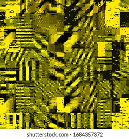 Abstract seamless pattern with imitation of a grunge dirty texture. Vector image.