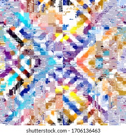 Abstract seamless pattern with imitation of a grunge dirty texture. Vector image.