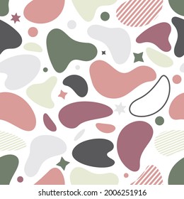 Abstract seamless pattern. Imitation of stone, granite. Vector illustration