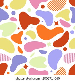 Abstract seamless pattern. Imitation of stone, granite. Vector illustration