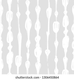 Abstract seamless pattern with ink bamboo.
