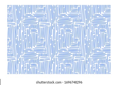 Abstract seamless pattern of ink lines of different thicknesses.