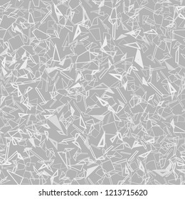 Abstract seamless pattern. The intersection of geometric lines and shapes. The classic combination of white and light gray.