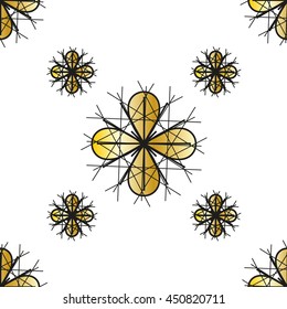 Abstract seamless pattern, intresting weave different size