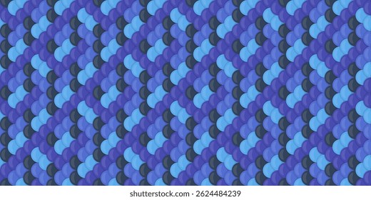 Padrão sem emenda abstrato.  Textura tecida intrincada em tons de azul e roxo. Ideal para design têxtil, fundos de sites ou qualquer projeto que necessite de um design sofisticado e geométrico.