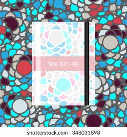 Abstract seamless pattern with isolated notebook