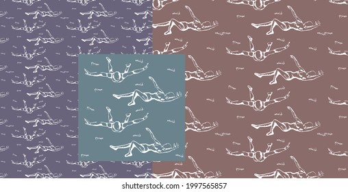Abstract seamless pattern. Isoleted design element for textile, fabric, wallpaper, scrapbooking or etc