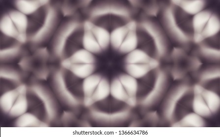 Abstract seamless pattern with kaleidoscope. Symmetric patterns of reflections of figures.