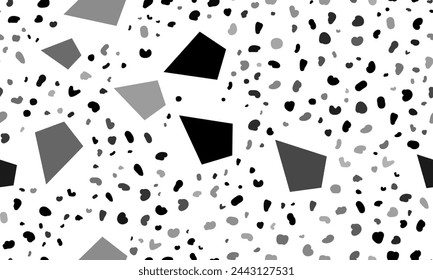 Abstract seamless pattern with kite symbols. Creative leopard backdrop. Vector illustration on white background
