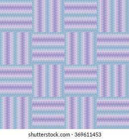 Abstract seamless pattern. Knitted strips