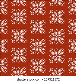 abstract seamless  pattern in knitted style
