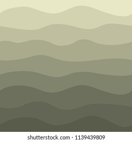 Abstract seamless pattern landscape silhouettes of mountains and hills. Vector illustration.