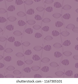 abstract seamless pattern with leaves