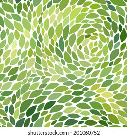 Abstract seamless pattern with leaves