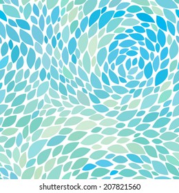 Abstract seamless pattern with leaves