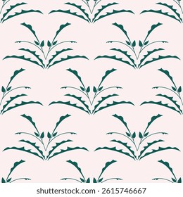 Abstract seamless pattern with leaves background. Vector illusstration EPS10