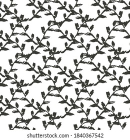 Resumen de patrón sin fisuras con hojas, elemento de diseño. Patrón tribal para invitaciones, tarjetas, impresiones, envoltura de regalo, manufactura, textiles, tela, papel pintado