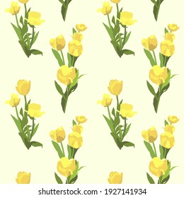 Resumen de un patrón impecable con hojas y flores. Fondo vectorial para varias superficies. Texturas dibujadas a mano de moda.