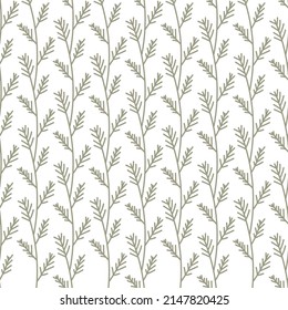 Resumen de patrón sin fisuras con hojas. Ambiente invernal. Repito el patrón sin fisuras de la guardería infantil.  Diseño en estilo boho para impresión en papel o textil. Impresión escandinava. 