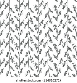Abstract seamless pattern with  leaves. Winter  atmosphere. Cute kids nursery seamless pattern repeat.  Design in boho style for printing on textile or paper. Scandinavian print. 