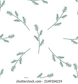 Abstract seamless pattern with  leaves. Winter  atmosphere. Cute kids nursery seamless pattern repeat.  Design in boho style for printing on textile or paper. Scandinavian print. 
