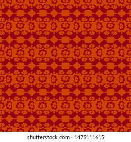 Abstract seamless pattern with leter G. Desing for textile,fabric,invitation, business card,christmas print,paper, wallpaper.Red backgraund.Modern elegant style.Vector illustration.New year print.