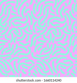 abstract seamless pattern with light blue lines on a pink background 