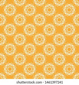 Abstract seamless pattern of Lightning Yellow color for wallpapers and background.