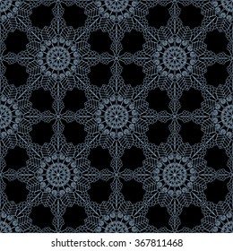 Abstract Seamless Pattern Like Lace. Vintage Ornament Pattern. Ethnic decorative elements for print and cloth, fabrics and canvas texture or any other kind of design. 