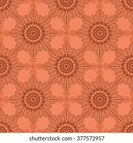 Abstract Seamless Pattern Like Lace. Vintage Ornament Pattern. Ethnic decorative elements for print and cloth, fabrics and canvas texture or any other kind of design.