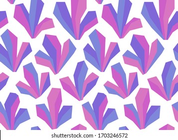 abstract seamless pattern like magnolia blossoms