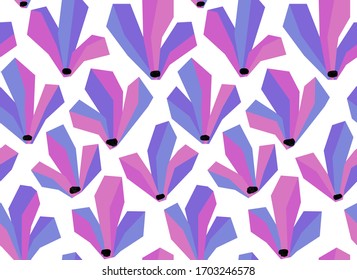 abstract seamless pattern like magnolia blossoms