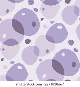 Abstract seamless pattern with lilac round shapes