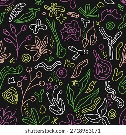 Estilo de arte de linha de padrão uniforme abstrato