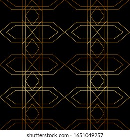 Abstract seamless pattern line design for islamic wallpaper. 