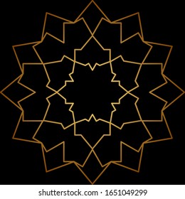Abstract seamless pattern line design for islamic wallpaper. 