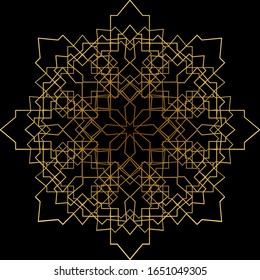 Abstract seamless pattern line design for islamic wallpaper. 