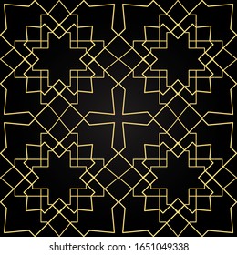Abstract seamless pattern line design for islamic wallpaper. 