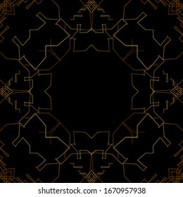 Abstract seamless pattern line design for islamic wallpaper.