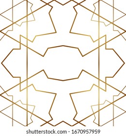 Abstract seamless pattern line design for islamic wallpaper.