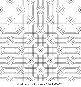 Abstract seamless pattern line design for islamic wallpaper.