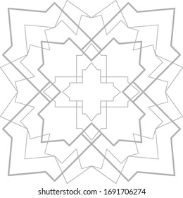 Abstract seamless pattern line design for islamic wallpaper.