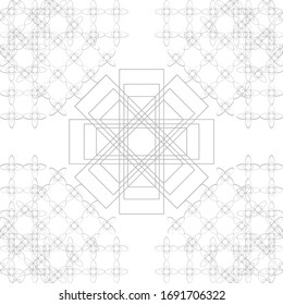 Abstract seamless pattern line design for islamic wallpaper.