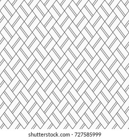 Abstract seamless pattern of linear rhombuses. Modern stylish texture. Repeating geometric tiles. Vector background.